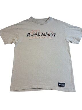 Illest x Staving Factory Tan T-Shirt Medium Respect All Fear None Graphic